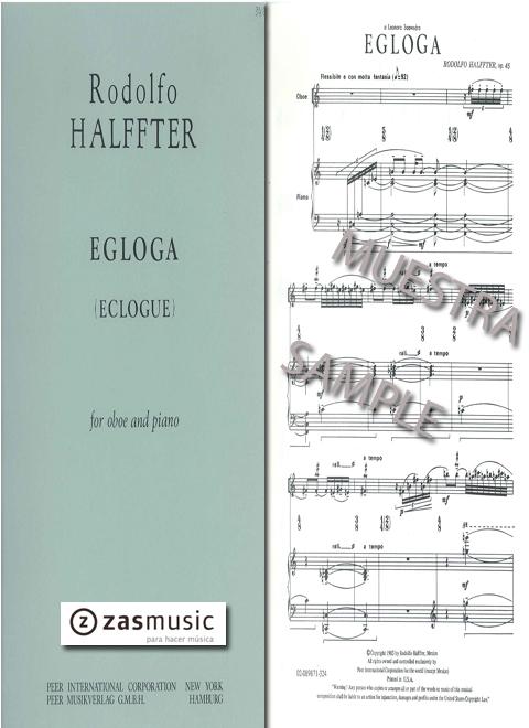 Foto halffter, rodolfo: egloga (eclogue) for oboe and piano
