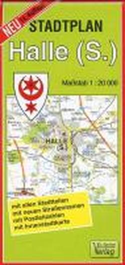 Foto Halle (Saale) 1 : 20 000. Stadtplan