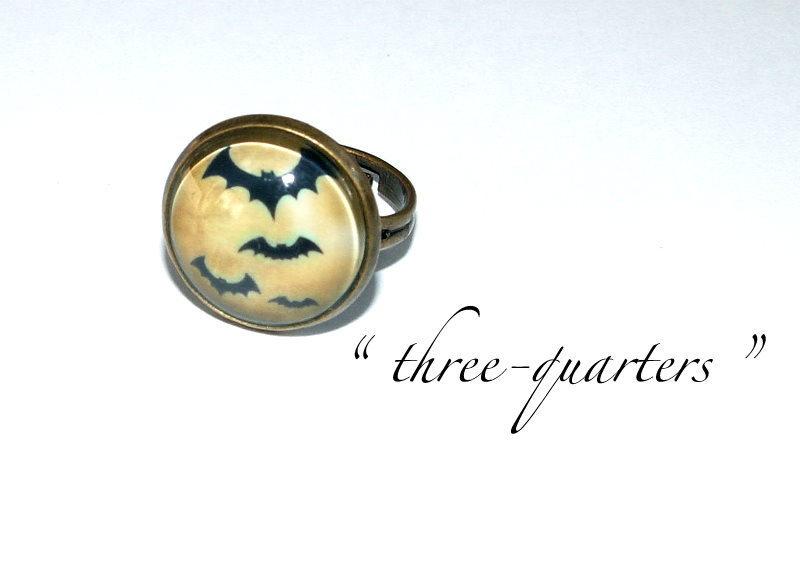 Foto HalloWeen - Ring mit Fledermaus