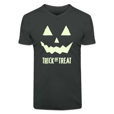 Foto Halloween Trick Or Treat Camiseta cuello en V