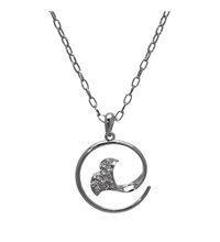 Foto Halo cristal de plata fishtail collar