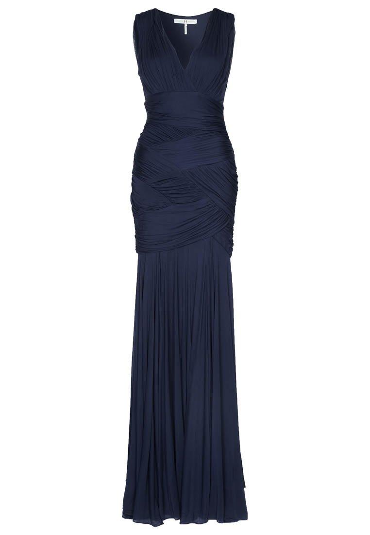 Foto Halston Heritage Vestido Largo Azul 38