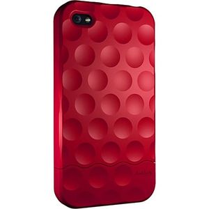 Foto Hard Candy Soft Touch Red Bubble Slider Case for iPhone 4