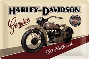 Foto Harley Davidson Flathead embossed steel sign 2030