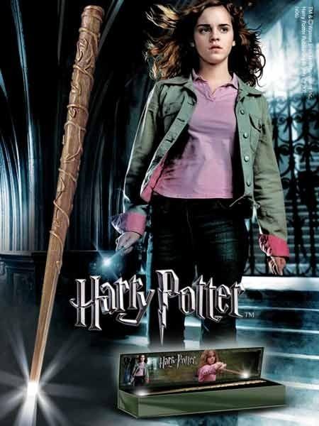 Foto Harry Potter Varita MáGica Con Luz Hermione Granger 36cm