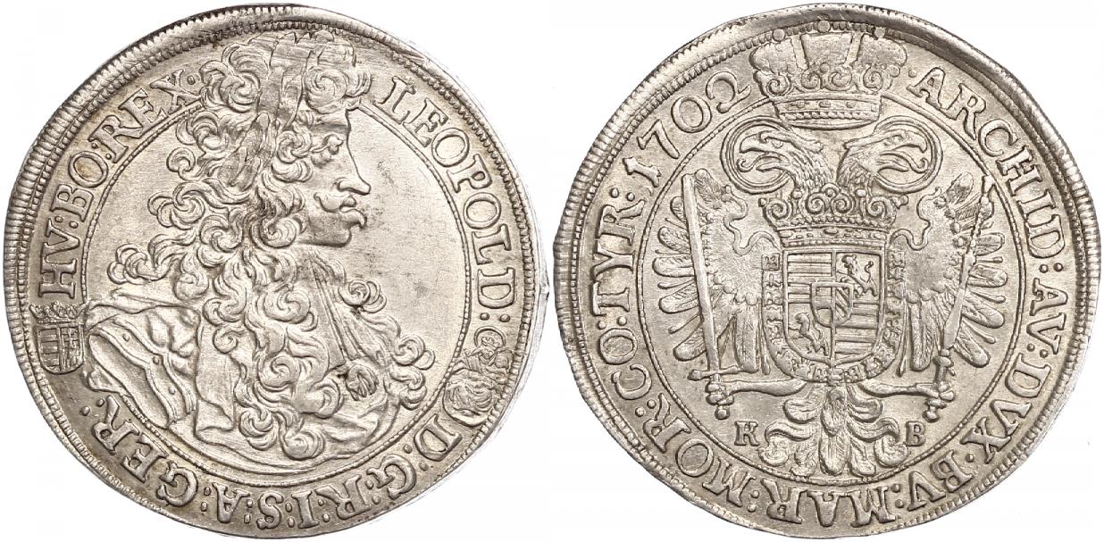 Foto Haus Habsburg 1/2 Taler 1702