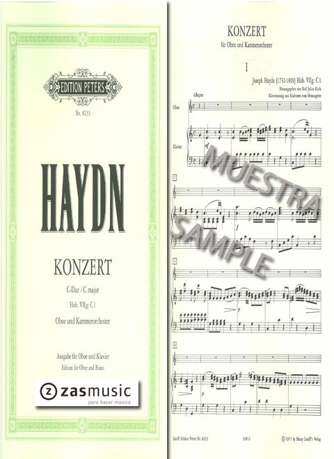 Foto haydn, joseph: konzert c-dur hob. viig: c1 oboe und kammeror