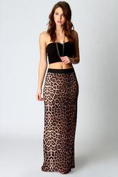 Foto Hazel Leopard Maxi Skirt