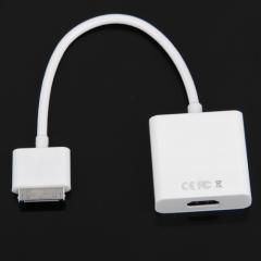 Foto hdmi conector cable para iphone 4 4s 3gs ipad 1/2/3 ipod touch