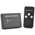 Foto HDMI Switcher w / 3-Input-Output 1 / mando a distancia - Negro