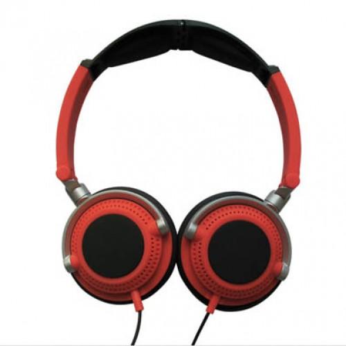 Foto headset engel urban color rojo sistema plegable jack 3.5mm av0825e