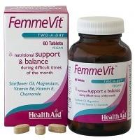 Foto Health Aid Femmevit PMS 60 comprimidos