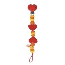 Foto heimess cadena chupete corazon (rojo/naranja)