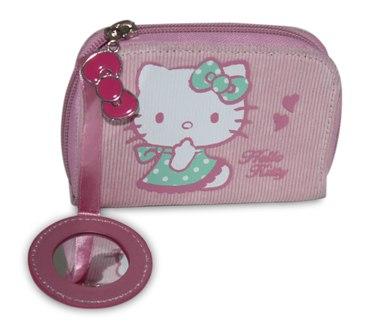 Foto Hello Kitty Rosa Monedero Cremallera Espejo
