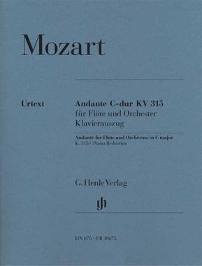 Foto Henle Verlag Mozart Andante Flute KV315