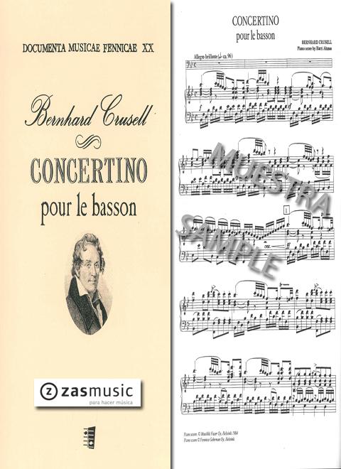 Foto henrik crusell, bernhard (1775-1838): concertino pour le bas
