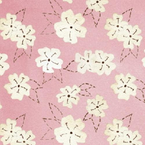 Foto Henry Glass Quilting Bee flores fondo rosa 5731-22