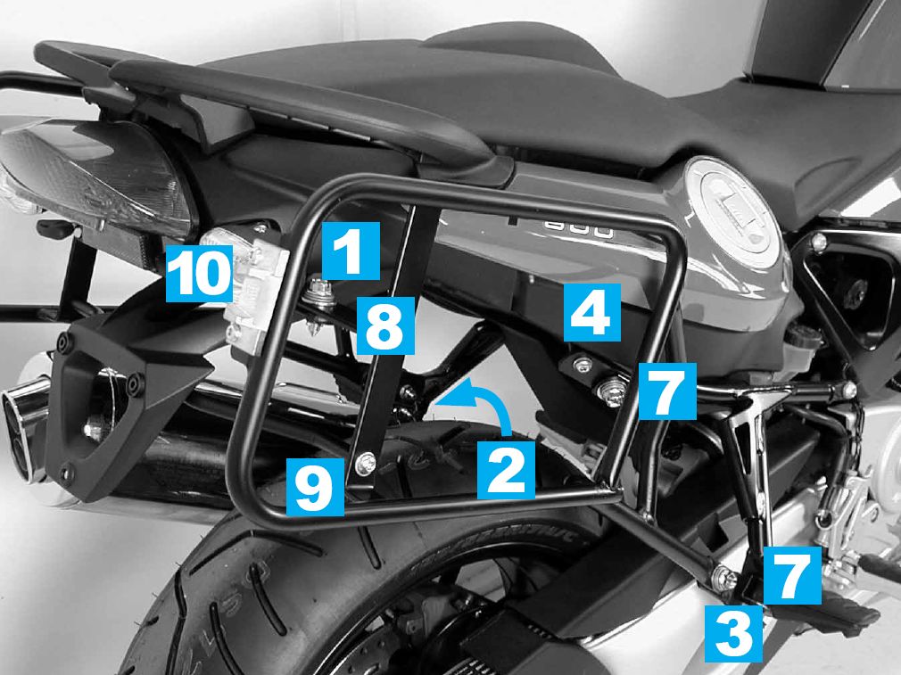 Foto Hepco & Becker: Lock-It pannier rack BMW F 800 ST