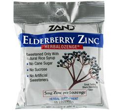 Foto Herbalozenge Elderberry Zinc Black Elderberry Flavor 5 mg.