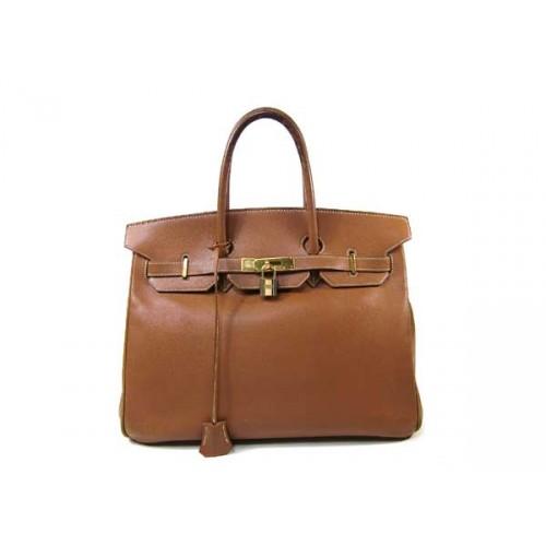 Foto Hermes Birkin 35cm Brown Leather Handbag