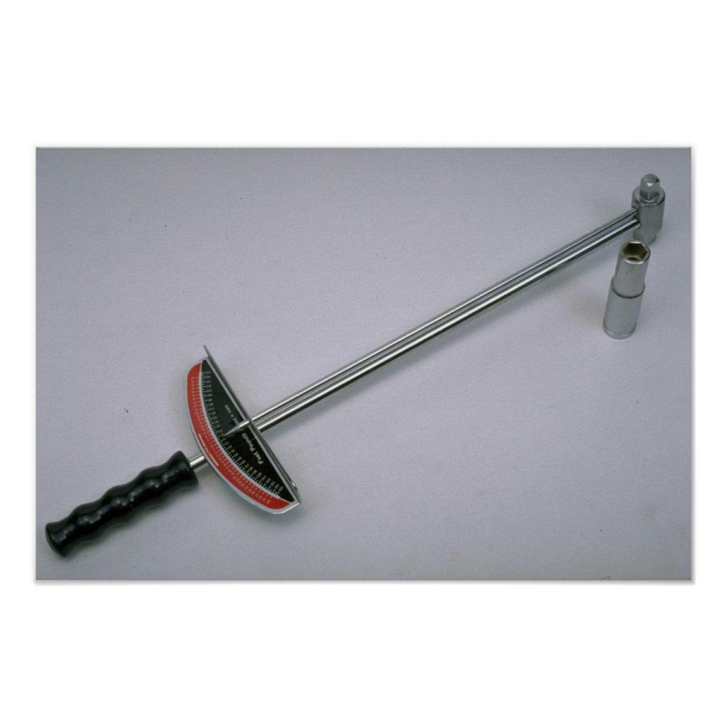 Foto Herramientas de la llave de esfuerzo de torsión co Poster