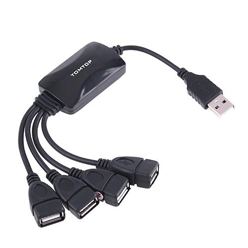 Foto High Speed 4 Port Mini Real USB 2.0 HUB