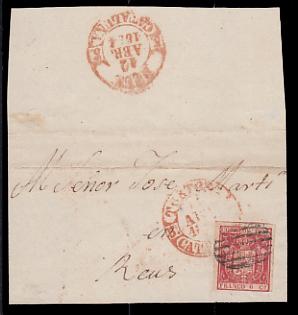 Foto Historia Postal España 1854 N 0024 Frontal Mt Baeza 11 abril de