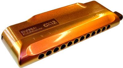 Foto Hohner Armonica Cx-12 Jazz Roja A Oro
