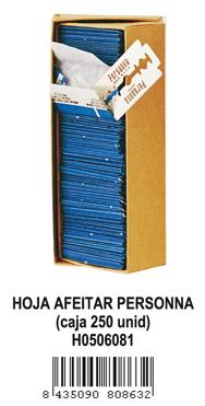 Foto Hoja Afeitar Persona - Caja 250 Unidades Personna H0506081