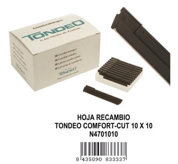 Foto Hoja Tondeo Comfort Cut- Rec Navaja -10X10 Tondeo N4701010