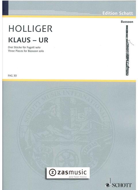 Foto holliger, heinz (*1939): three pieces para basson