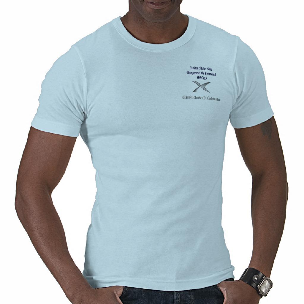 Foto Hombres Cryptologic del técnico de la marina de gu Camiseta