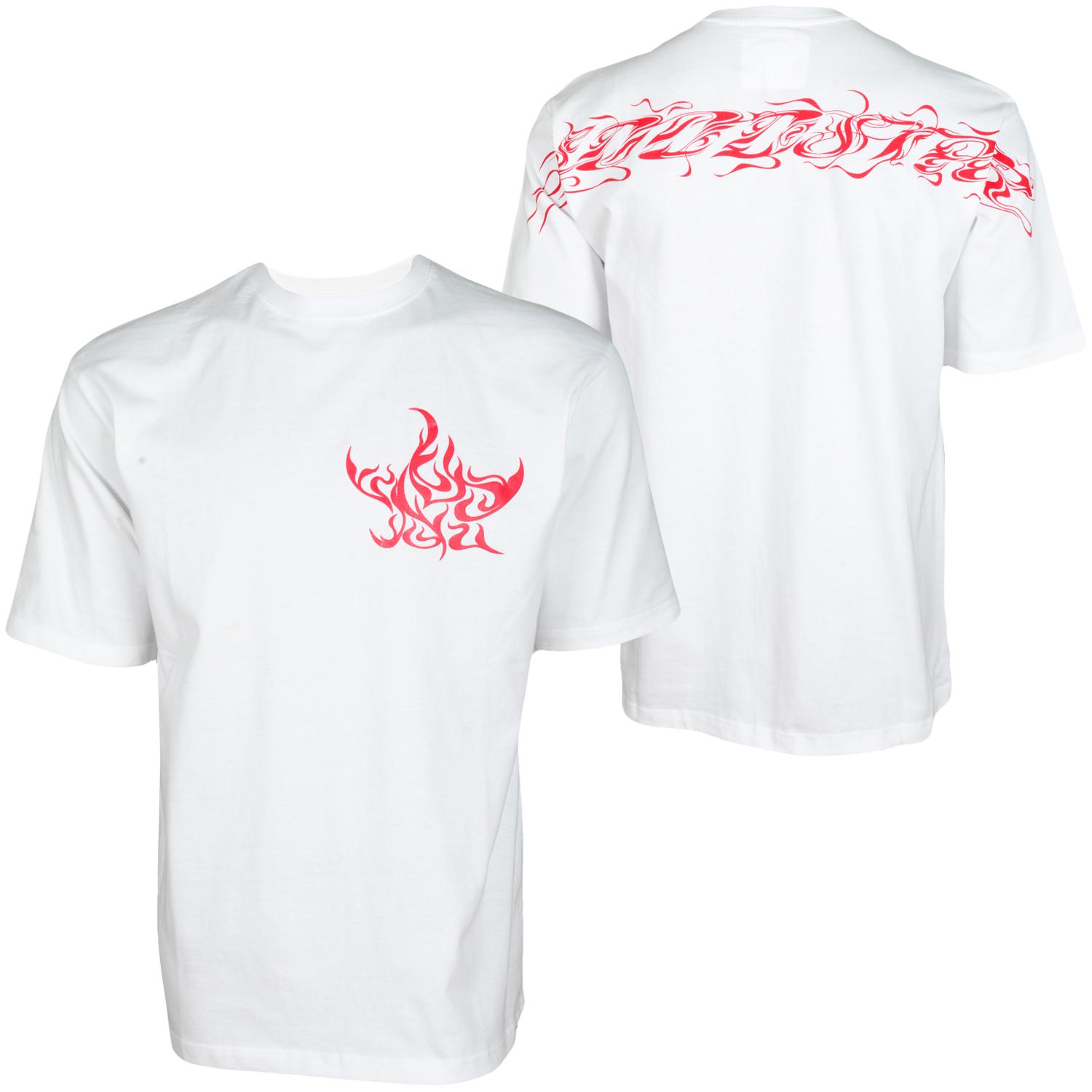 Foto Hood Star Hombres T-shirt Blanco Rojo