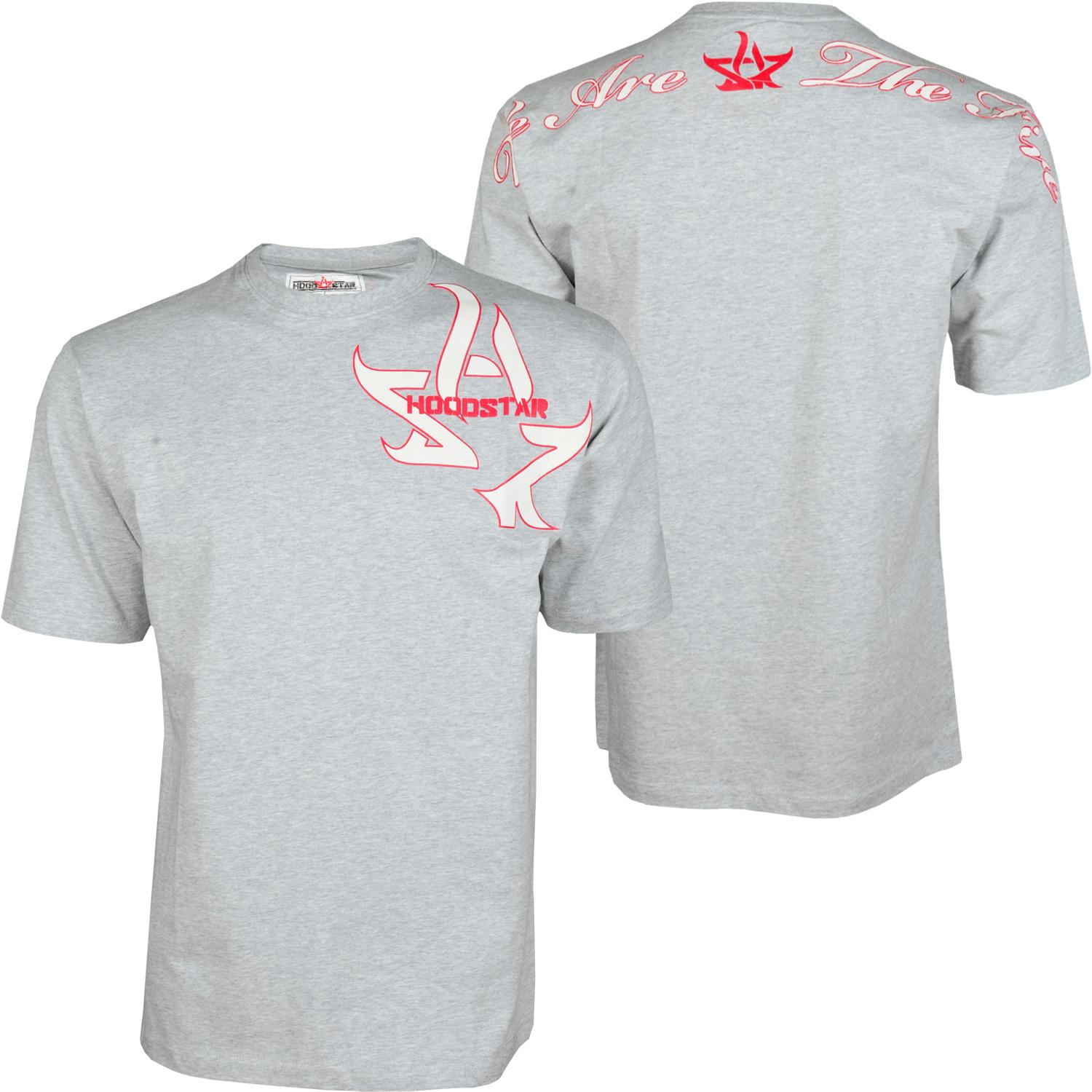 Foto Hood Star Hs-ts02 Hombres T-shirt Gris