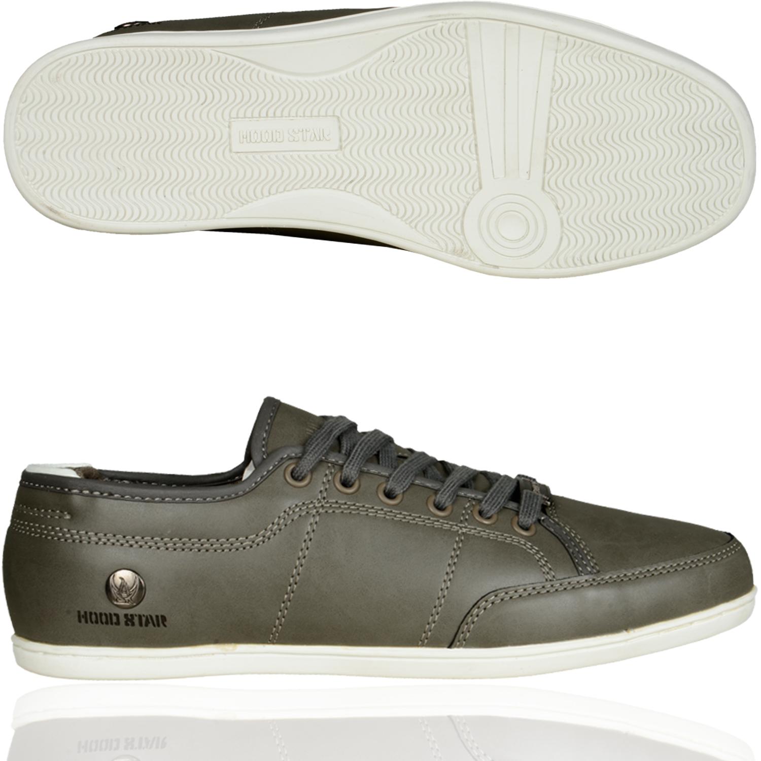 Foto Hood Star La Zapatilla De Deporte Bajo Gris Blanco