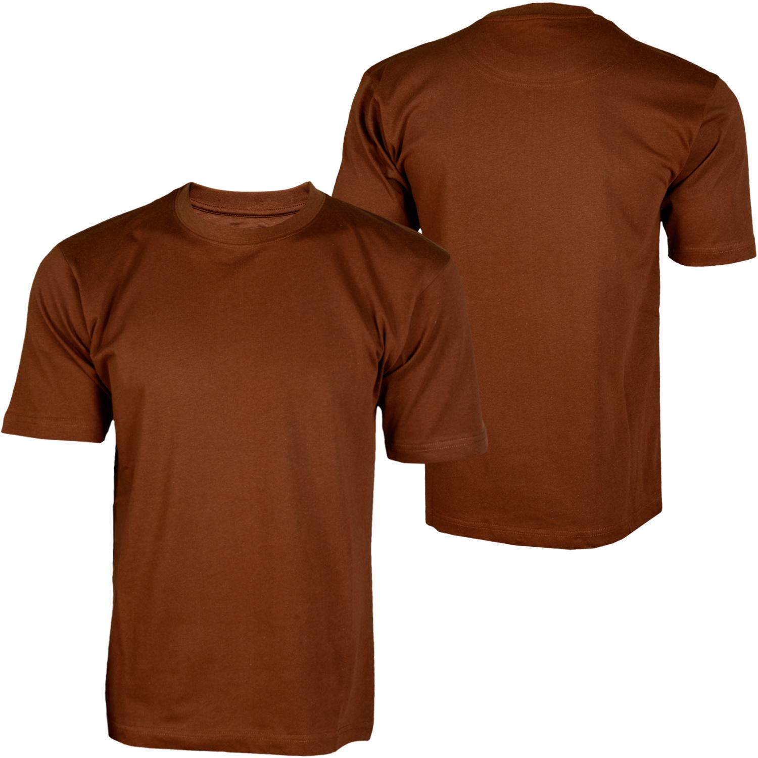 Foto Hoodboyz Basic Blank Camisetas Altas Marrón