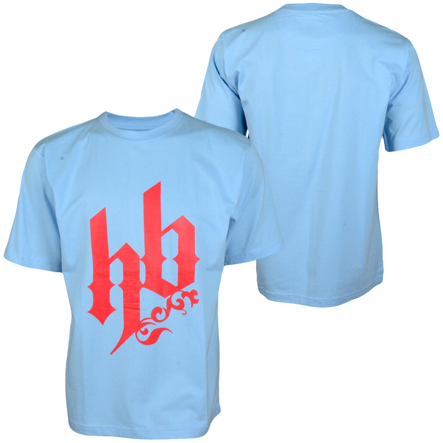 Foto Hoodboyz Basic Front Hb Logo Camisetas Azul Claro