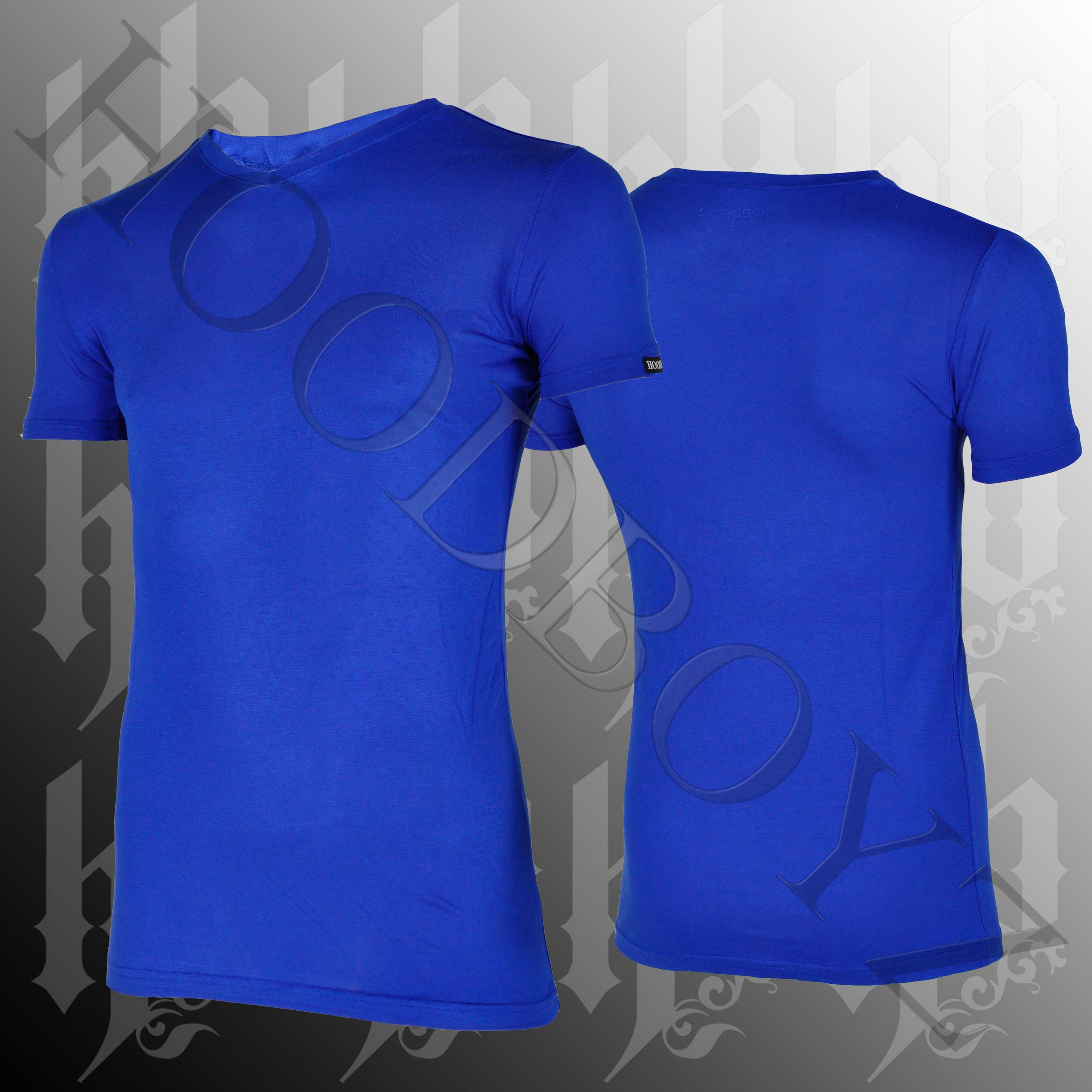 Foto Hoodboyz Basic V-neck T-shirt Azul Real