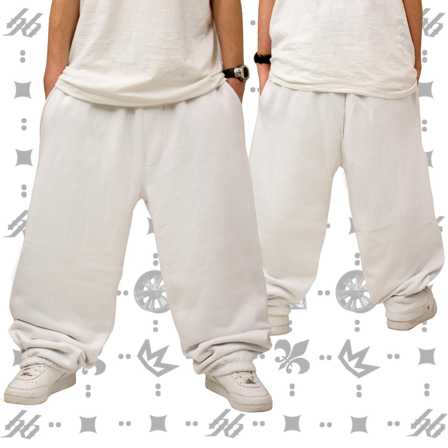 Foto Hoodboyz Heavy Blank Pantalones De Entrenamiento Blanco