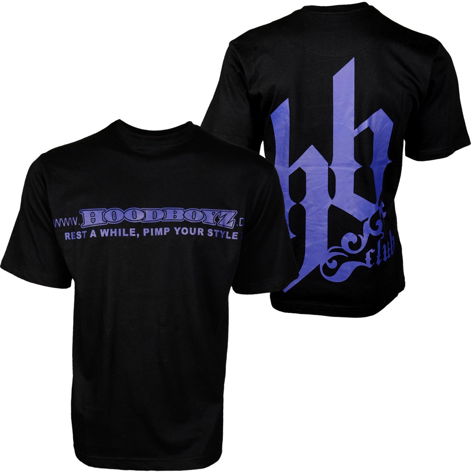 Foto Hoodboyz Hombres T-shirt Negro Azul Real