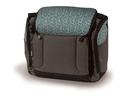 Foto Hoppop 32130058 - Bolsa para pañales con cambiador y asiento para bebé, diseño estampado (2 en 1), color marrón