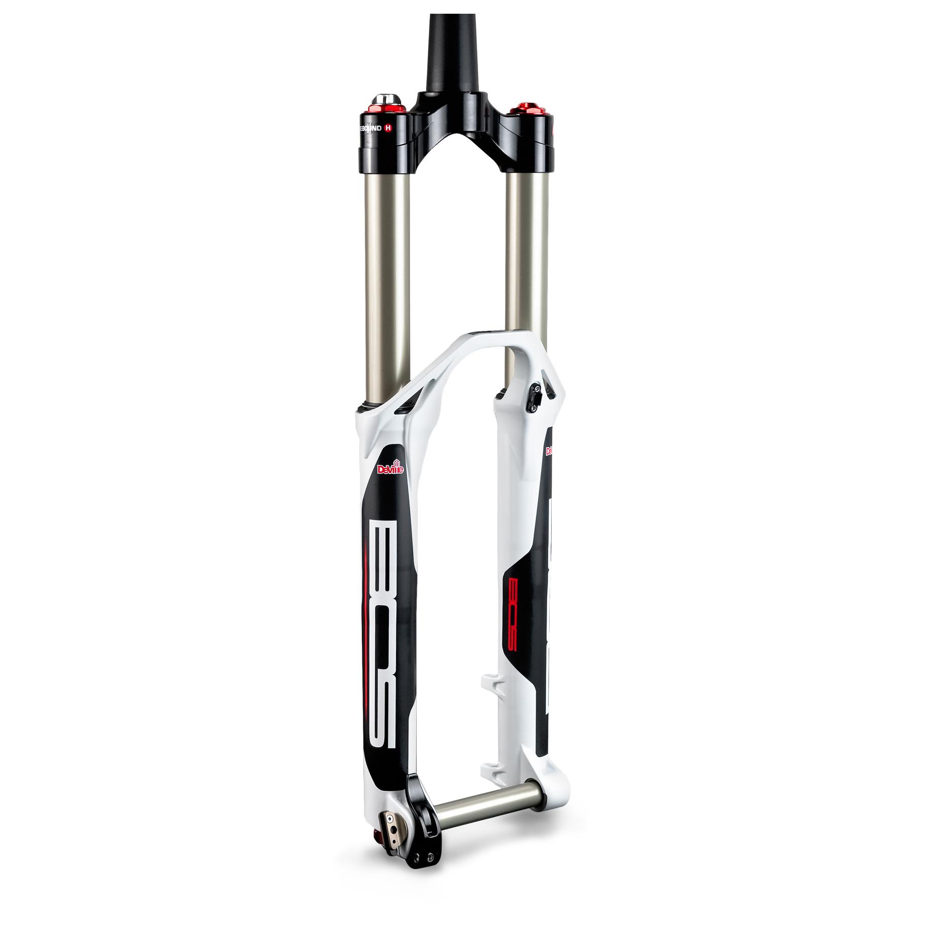 Foto Horquilla MTB BOS Deville TRC tapered, 140mm blanco