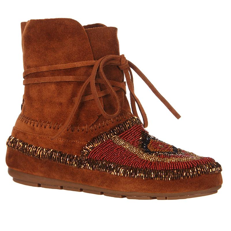 Foto House of Harlow 1960 Botas - madison crosta suede - Marron / Camello