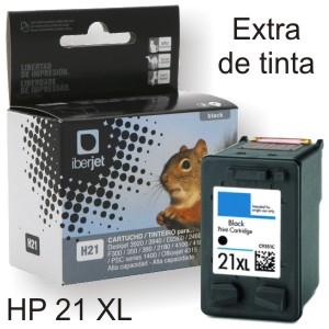 Foto HP 21 XL 21XL Cartucho remanufacturado C9351A 300% tinta