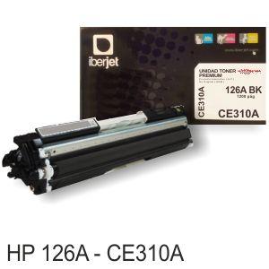 Foto HP CE310A toner compatible negro 126A 1200 Paginas CP1025