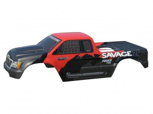 Foto HPI Racing 7753 NITRO GT-1 TRUCK PAINTED BODY (M. GRY/BLK/RED) Para RC Modelos Coches