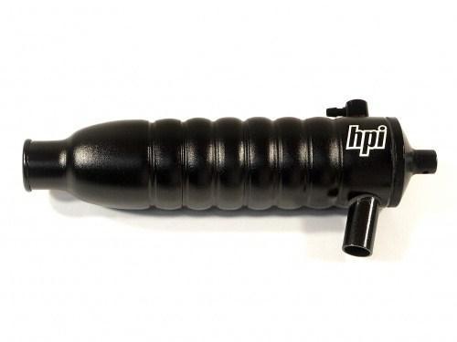 Foto HPI Racing 86186 RIBBED TUNED PIPE (BLACK/21+) Para RC Modelos Coches