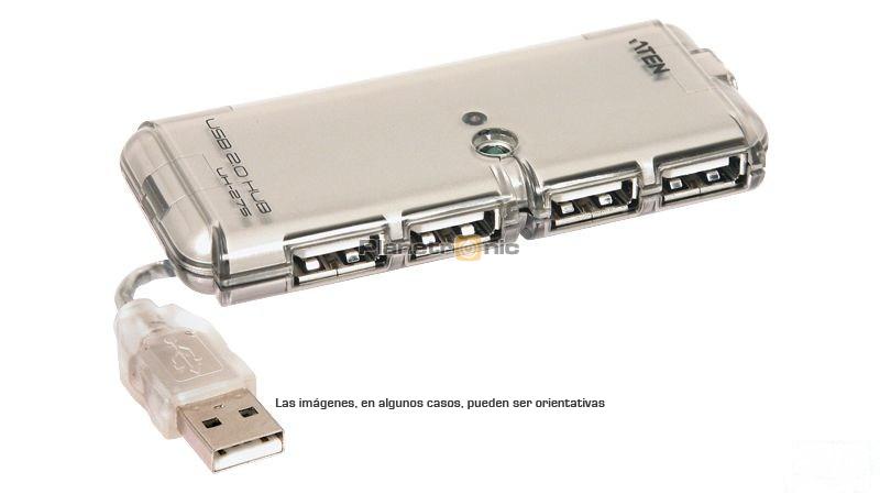 Foto Hub Usb 2.0 4 P. Mini Con Alimentador.
