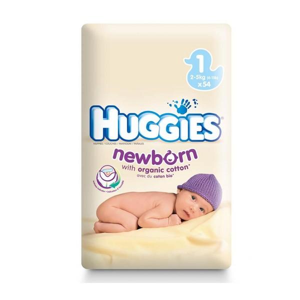 Foto Huggies pañales newborn talla 1 (2 a 5 kg) - jumbo 1 x 54 pañales + to