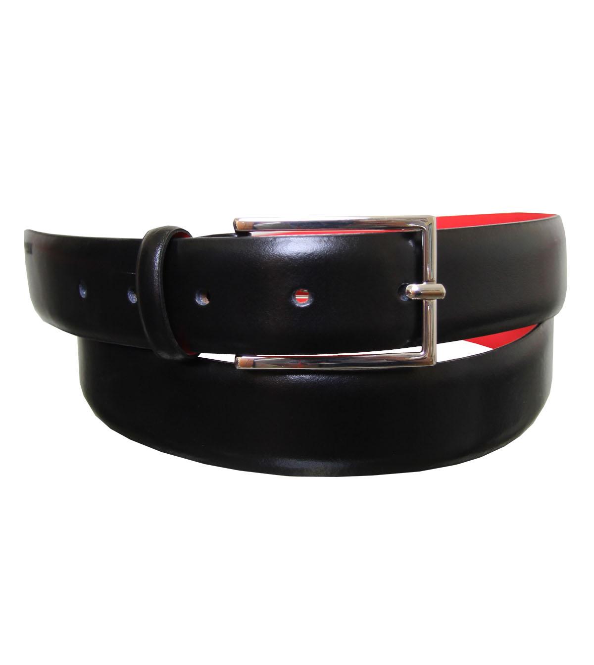 Foto Hugo Boss Black Classic Gloss Contrast Leather Belt-34